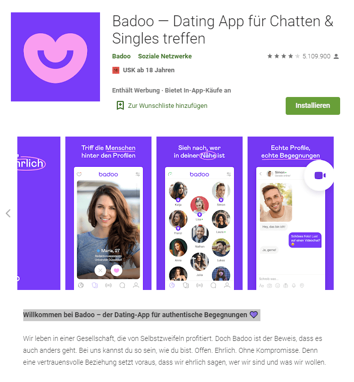 Internationale dating-apps kostenlos